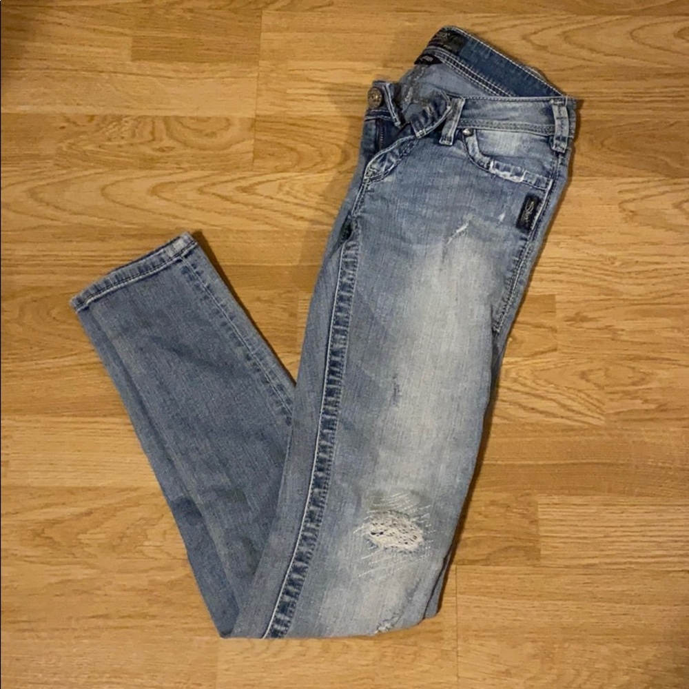 Silver jeans